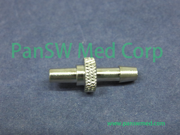 nibp connector metal, luer connector, male side, cuff side