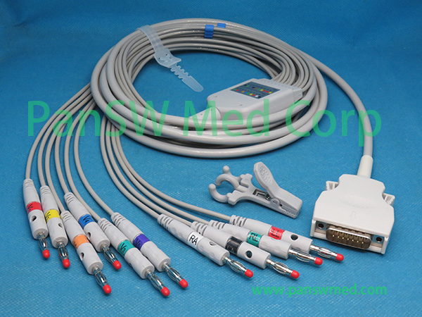 Mortara 10 leads EKG cable for ELI 200 100 50