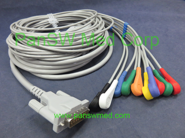 ten leads ECG cable for Schiller