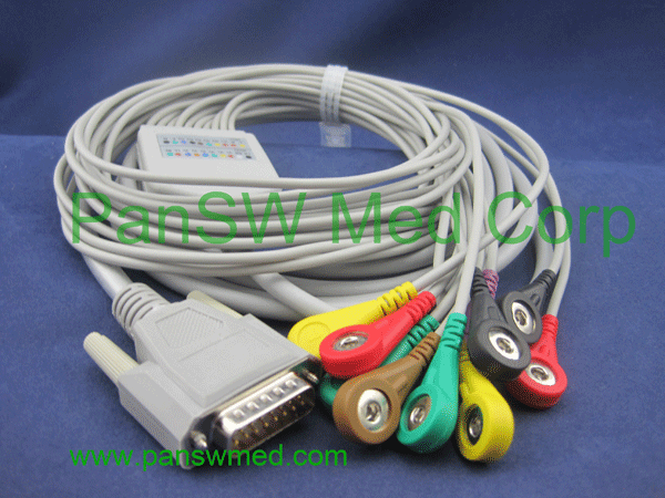 nihon kohden ten leads ECG cable snap type
