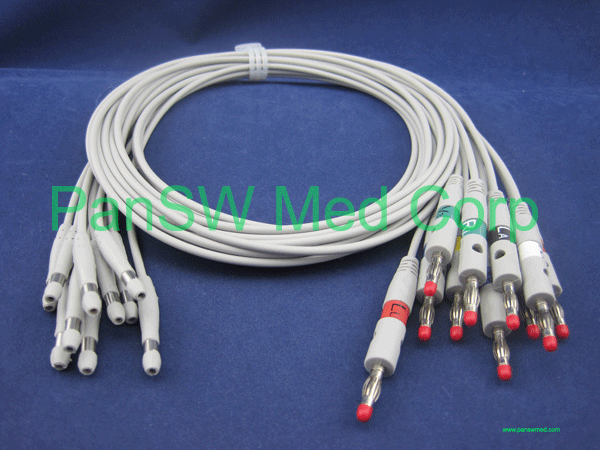 welch allyn CP100 ECG leads AHA color