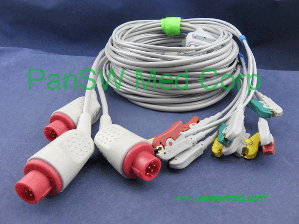 bionet ECG cable 3 leads IEC clip