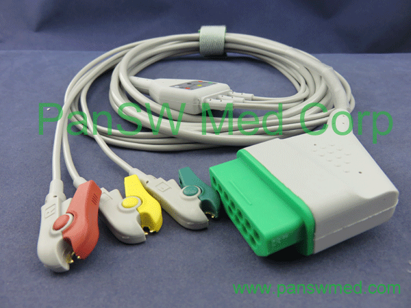 compatible Nihon Kohden ECG cable IEC color clip
