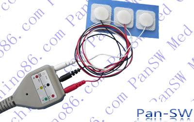 use with DIN disposible ECG electrode