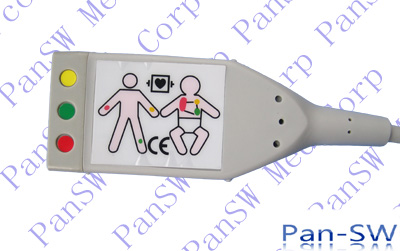 Philips ECG yoke 3 leasd IEC color