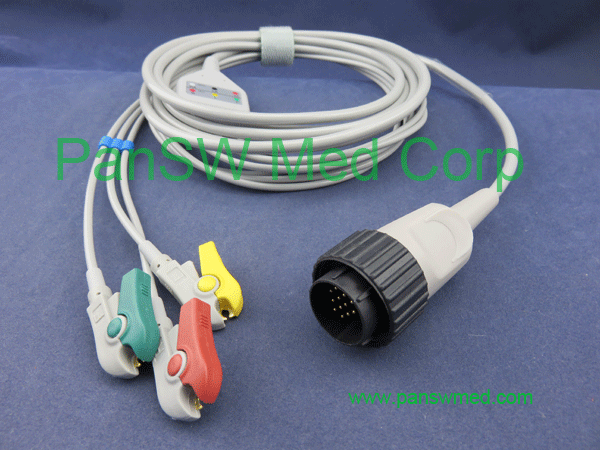 compatible NEC ecg cable 3 leads
