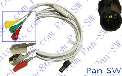 Welch Allyn propaq LT one piece ECG cable with leadwire
