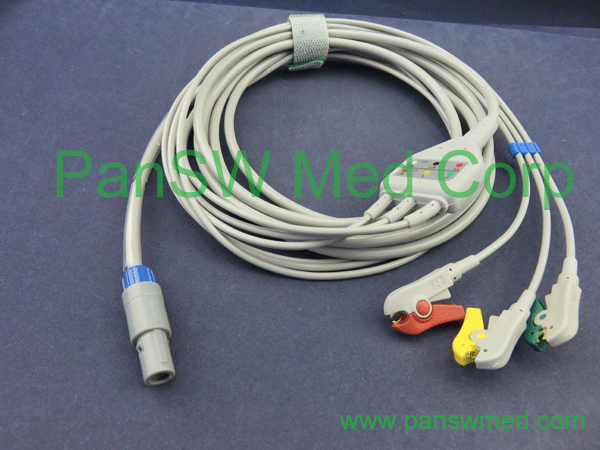 biosys ECG cable 3 leads IEC clip