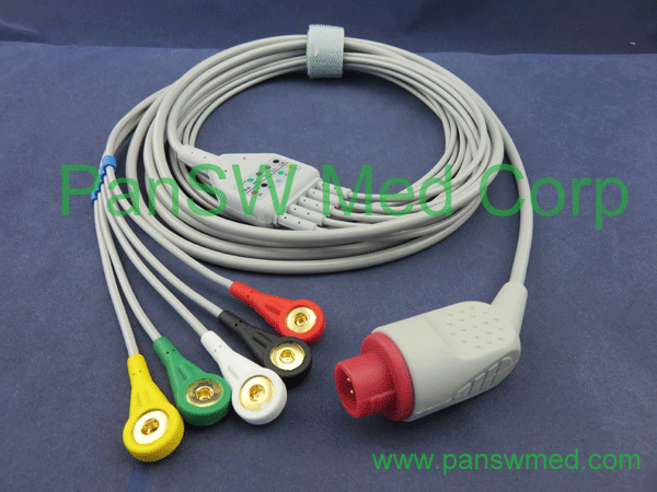 bionet ecg cable for BM5 IEC color snap