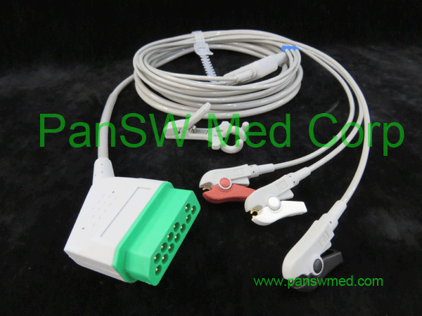 compatible ECG cable for Nihon Kohden PVM