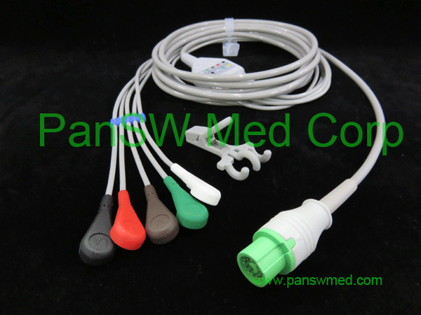compatible ECG cable for Fukuda Dynascope ECG cable