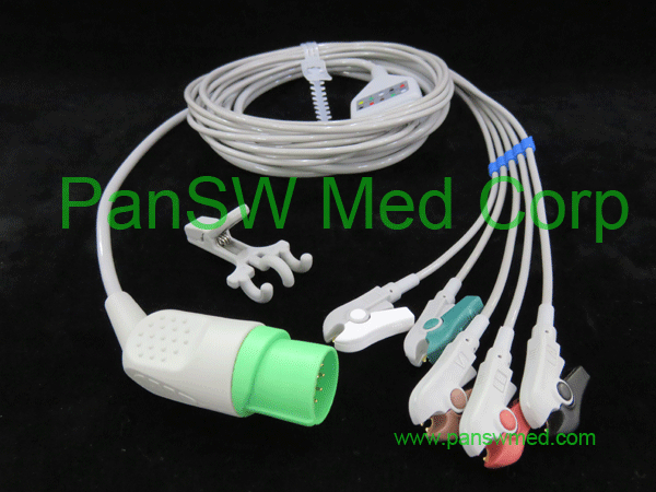 compatible ECG cable for Nihon Kohden TEC