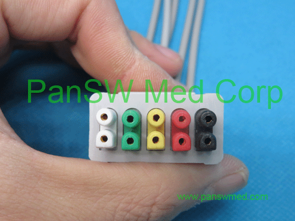 compatible ECG leads for GE medical IEC color clip