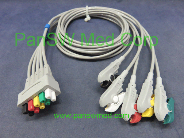 compatible GE medical ECG leads IEC color clip