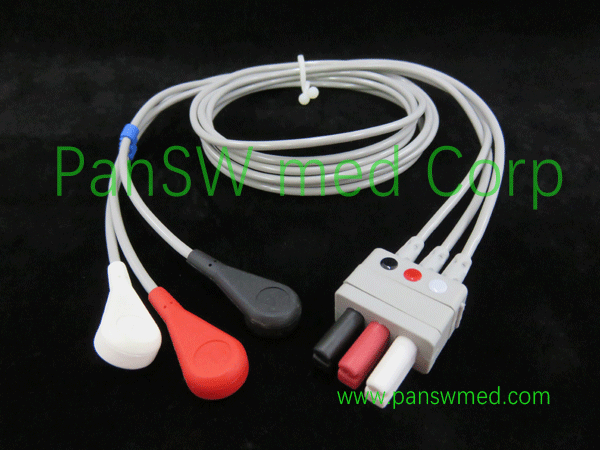 compatible Mindray ECG leads AHA color snap 