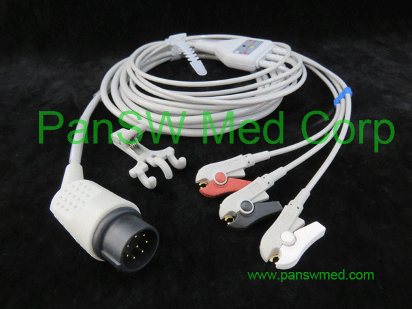 compatible ECG cable for Nihon Kohden ECG-10011C