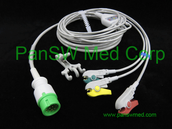 compatible ECG cable for Biocare IECcolor, clip