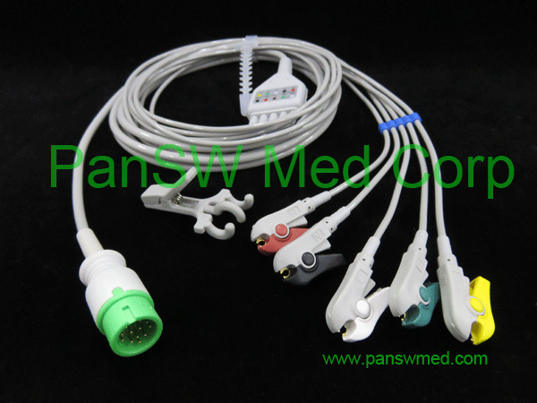 compatible ECG cable for Biocare IEC color clip