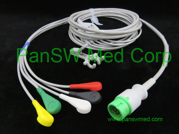 compatible ECG cable for Biocare IEC color snap\