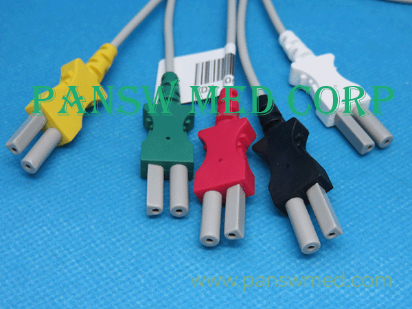 compatible ECG leads for spacelabs IEC color, clip