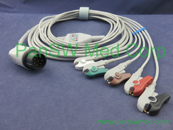 compatible nihon kohden ecg cable AHA TEC7100