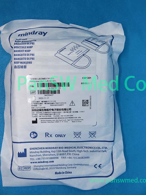 Mindray CM 1301 115 022787 00 Bladderless NIBP Cuff – PanswMed