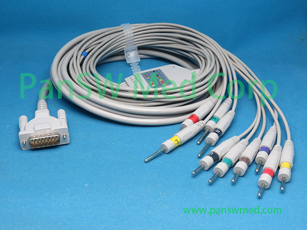 Compatible Autoscript 6 12 ECG Cable DIN – PanswMed