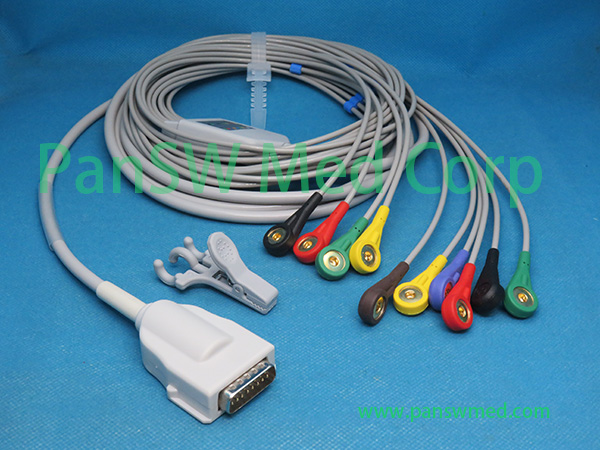 Compatible Burdick QUINTON Eclipse 400 800 EKG Cable Snap – PanswMed