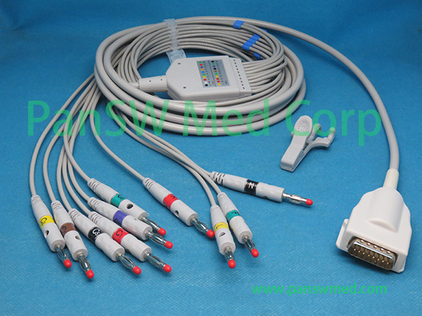 Compatible Burdick QUINTON Eclipse 400 800 EKG Cable – PanswMed