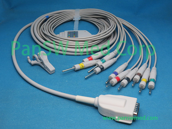 Compatible Burdick QUINTON Eclipse 850 850i EKG Cable DIN – PanswMed