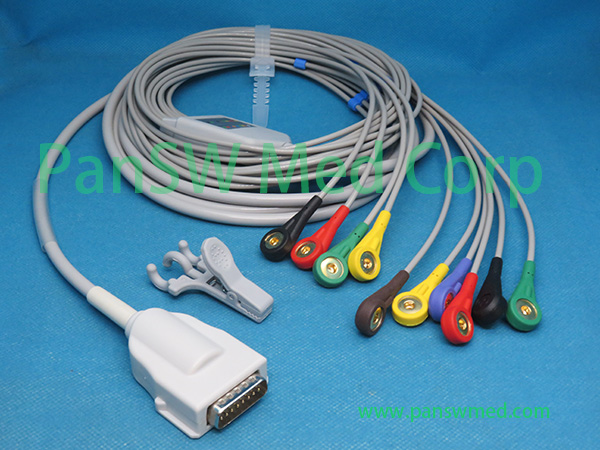 Compatible Burdick Quinton ATRIA PLUS Burdick 8500 ECG Cable Snap – PanswMed