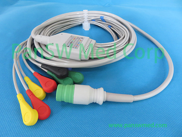 Compatible CU Medical 12 Leads ECG Cable IEC Snap – PanswMed