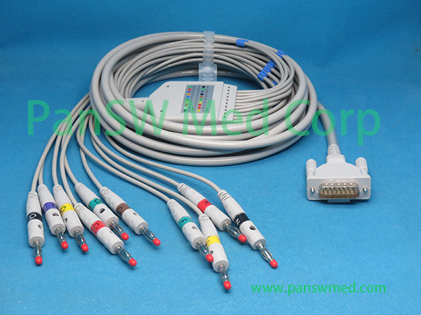 Compatible Cardiette Microtel Excel 101 Excel 103 Excel 106 ECG Cable – PanswMed