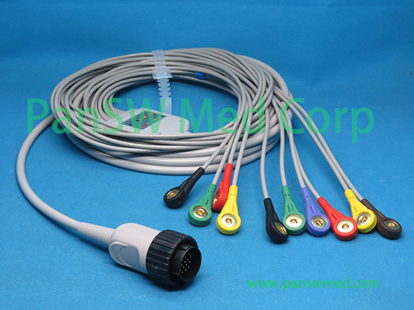 Compatible Cardioline Delta 1 Plus Delta 3 ECG Cable Snap – PanswMed