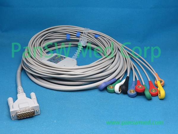 Compatible Cardioline Delta 3 Delta 300 C 3 ECG Cable – PanswMed