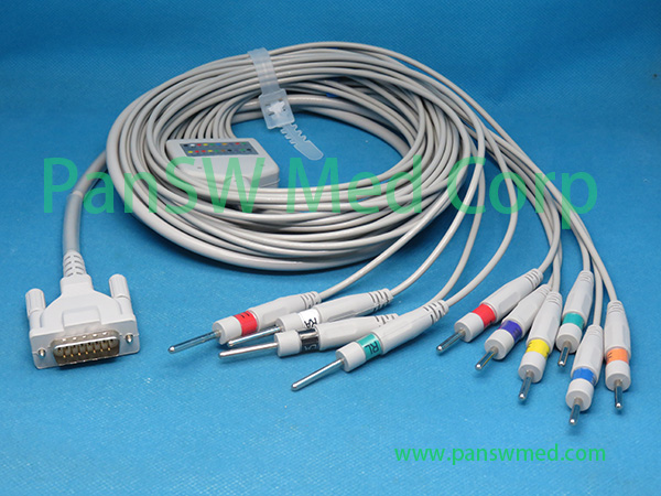 Compatible Cardiorapid K 11 K 111 K 112 K 131 ECG Cable DIN – PanswMed