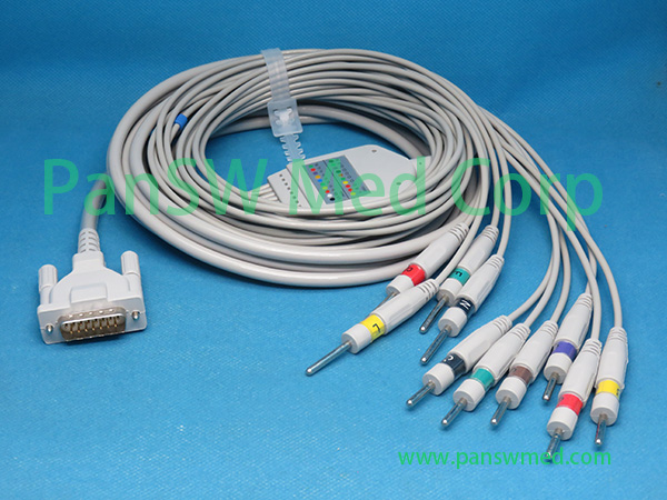 Compatible Del Mar Avionics 950 960 970 980 ECG Cable – PanswMed