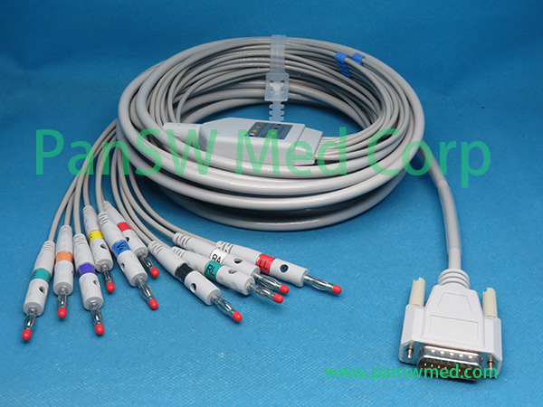 Compatible Edan SE 3 SE 601A ECG Cable Banana – PanswMed