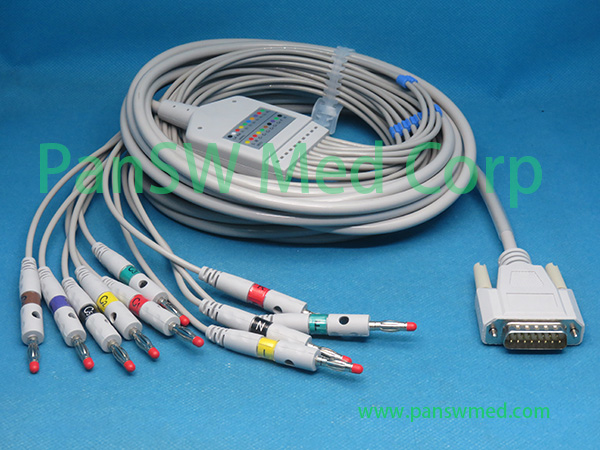 Compatible Edan SE 300 SE 12 ECG Cable Banana – PanswMed