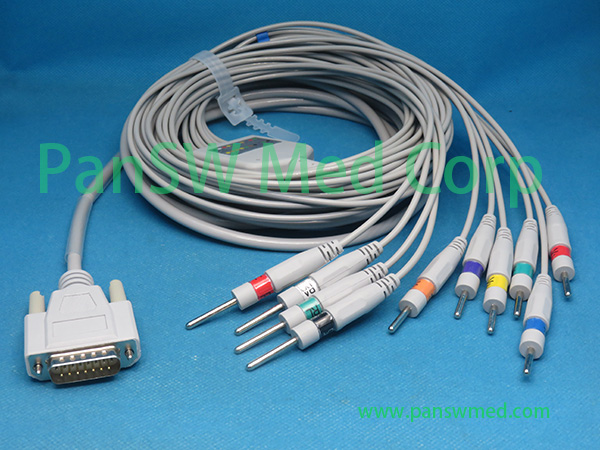 Compatible Edan SE 1200 SE 1200 EXPRESS ECG Cable DIN – PanswMed