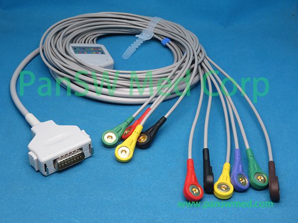 Compatible Fukuda FX 7202 FX 2111 ECG Machine Patient Cable Snap – PanswMed