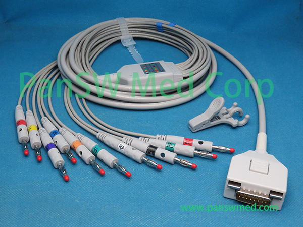 Compatible Fukuda ME C 100 C 110 C 120 ECG Cable Banana AHA – PanswMed