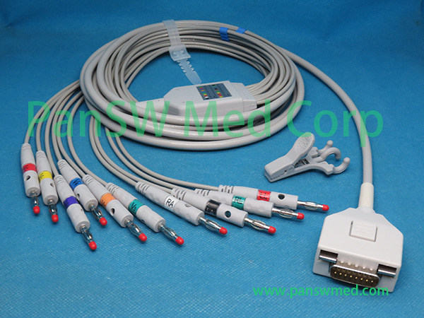 Compatible Fukuda ME C 300 C 310 C 550 ECG Cable AHA Banana – PanswMed