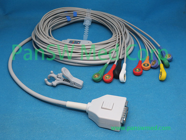 Compatible Fukuda ME C 300 C 310 C 550 ECG Cable AHA Snap – PanswMed
