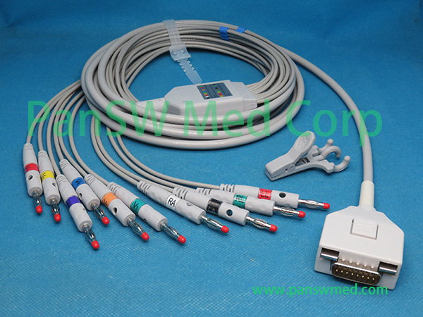 Compatible Fukuda ME C 600 C 600W C 610 ECG Cable AHA Banana – PanswMed