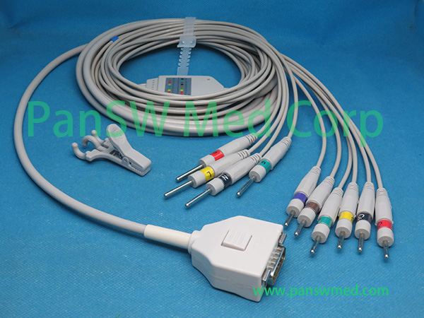 Compatible Fukuda ME C 600 C 600W C 610 ECG Cable DIN IEC – PanswMed