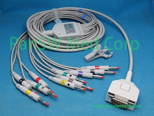 Compatible Fukuda ME C 600 C 600W C 610 ECG Cable IEC Banana – PanswMed