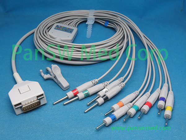 Compatible Fukuda ME C 610W C 625 ECG Cable AHA DIN – PanswMed