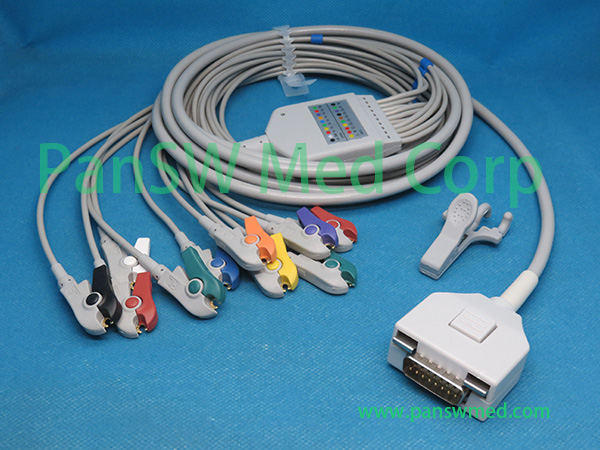 Compatible Fukuda ME C 610W C 625 ECG Cable AHA Grabber – PanswMed