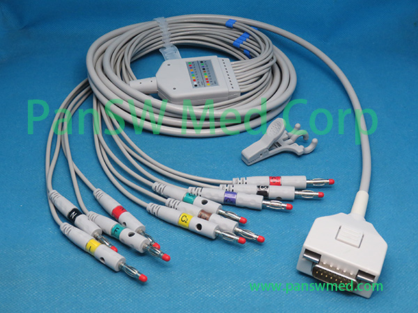 Compatible Fukuda ME C 610W C 625 ECG Cable IEC Banana – PanswMed